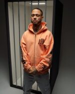 Ere Studios Locked Up Zipper Hoodie Coral (1)